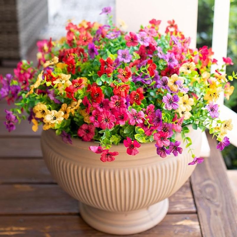 Artificial Flowers for Outdoor Indoor Garden Home Decoration
